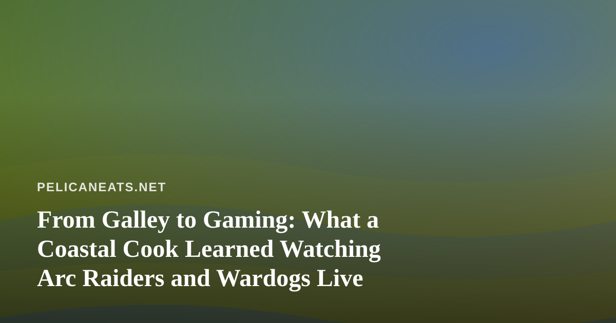 From Galley to Gaming: What a Coastal Cook Learned Watching Arc Raiders and Wardogs Live